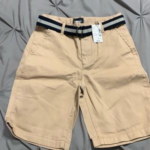 Boys Belted Chino Shorts